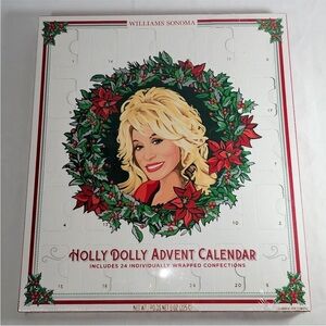 Williams Sonoma Holly Dolly Advent Calendar with 24 days of sweets! NWT FESTIVE!
